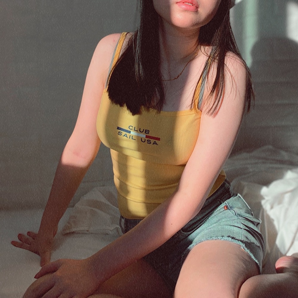 Forever 21 Yellow Tank Top